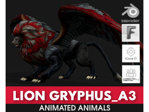 Lion GryphusA3 Model 3D