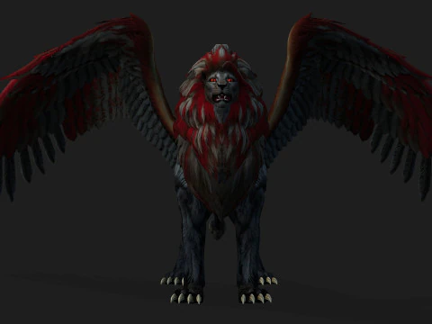 Lion GryphusA3 3D Model
