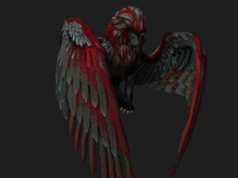 Lion GryphusA3 3D Model