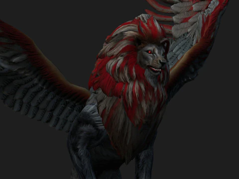 Lion GryphusA3 3D Model