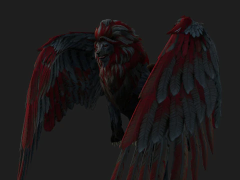 Lion GryphusA3 3D Model
