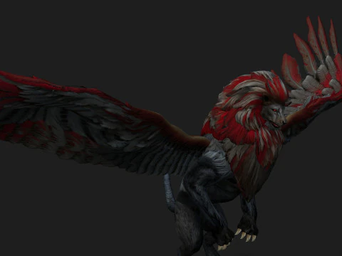 Lion GryphusA3 3D Model