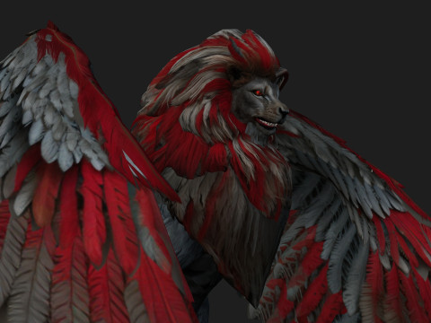 Lion GryphusA3 Modello 3D