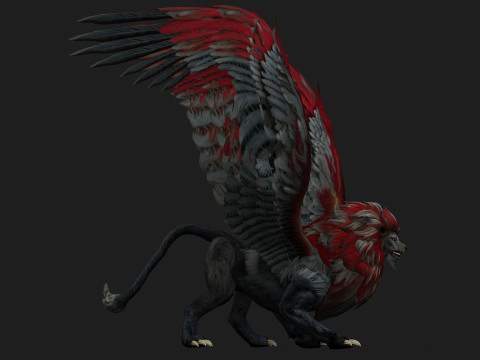 Lion GryphusA3 Modello 3D