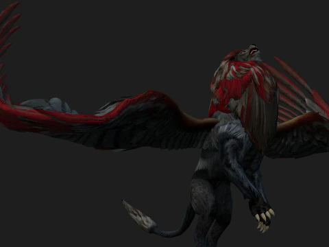 Lion GryphusA3 3D Model
