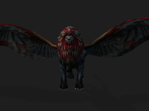 Lion GryphusA3 3D Model