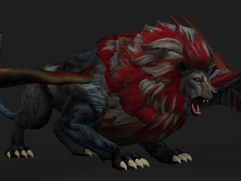 Lion GryphusA3 Modello 3D