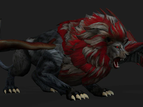 Lion GryphusA3 3D Model