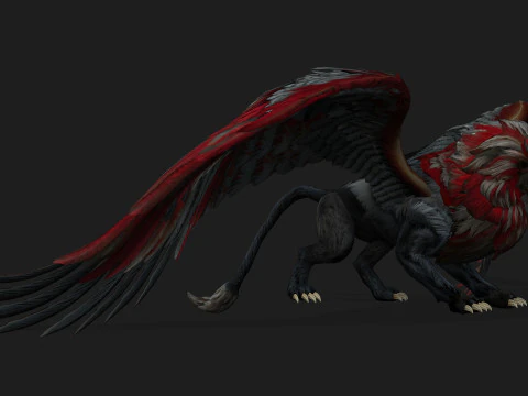 Lion GryphusA3 3D Model