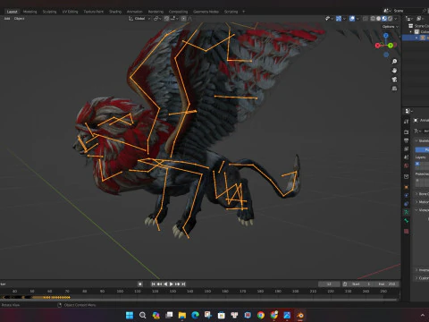 Lion GryphusA3 3D Model