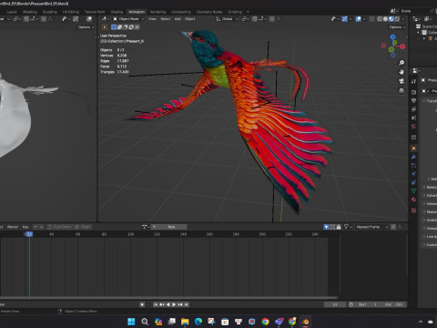 PheasantBirdB5 Modelo 3D