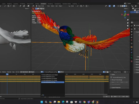 PheasantBirdB6 3D Model