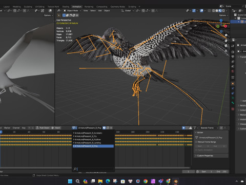 PheasantBirdB7 Modello 3D