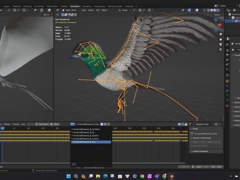 PheasantBirdB8 3D-Modell