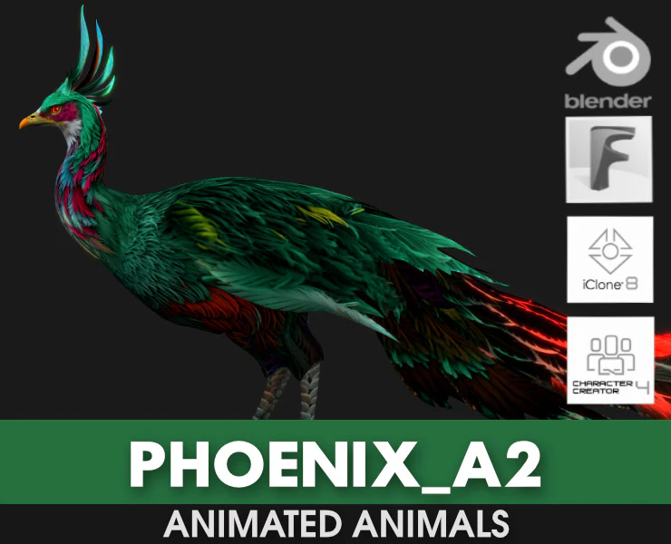 PhoenixA2 3D Modell .c4d .max .obj .3ds .fbx .stl .blend 