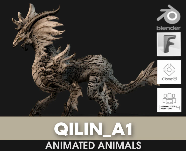 QiLinA1 3D Model .c4d .max .obj .3ds .fbx .stl .blend
