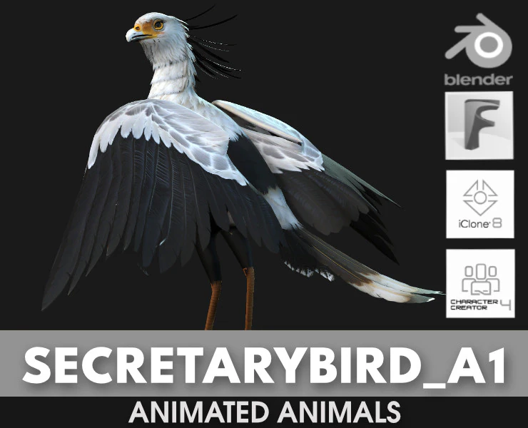 Segretario BirdA1 Modello 3D .c4d .max .obj .3ds .fbx .stl .blend 