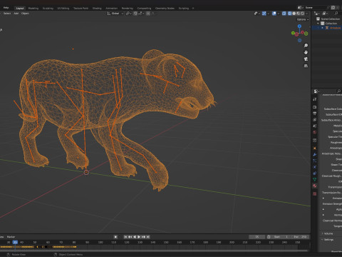 Tiger BaByA1 3D Model