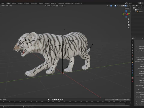 Tigre BaByA3 Modelo 3D