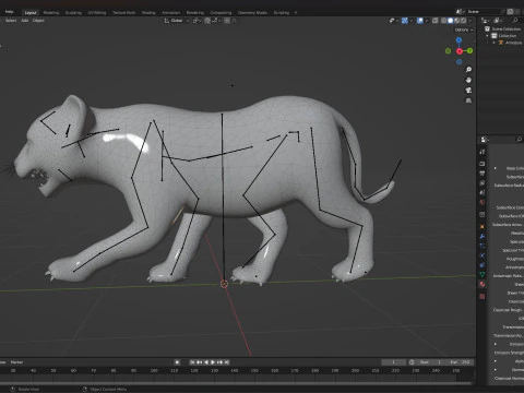 Tigre BaByA3 Modelo 3D