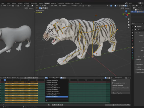 Tigre BaByA3 Modelo 3D