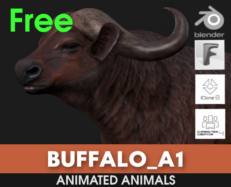 Buffalo-A1 3D Model .c4d .max .obj .3ds .fbx .stl .blend 