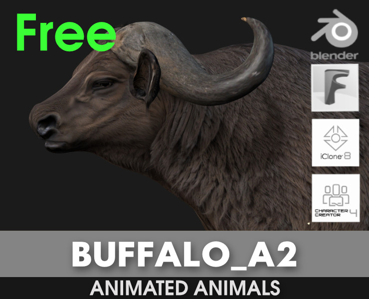 BuffaloA2 3D Модель .c4d .max .obj .3ds .fbx .stl .blend