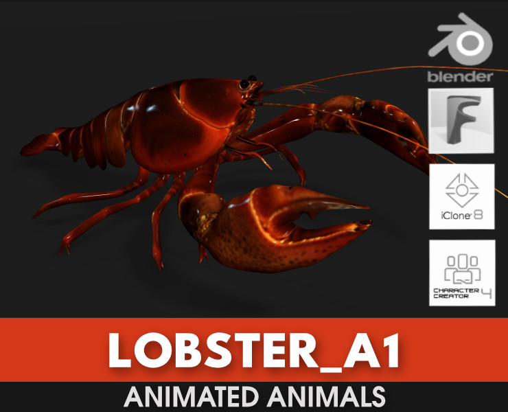 LobsterA1 Modelo 3D .c4d .max .obj .3ds .fbx .stl .blend 