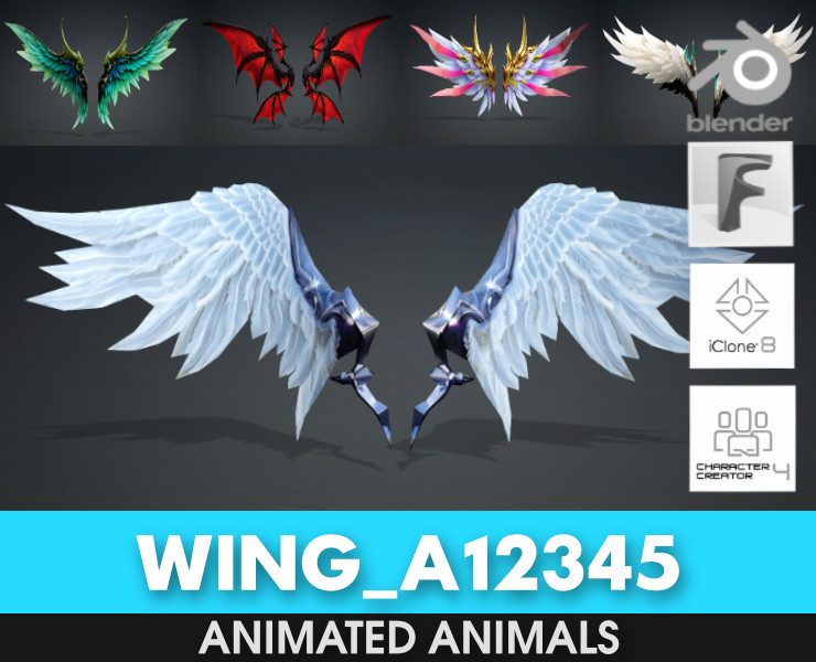 Wing-A12345 Modello 3D .c4d .max .obj .3ds .fbx .stl .blend