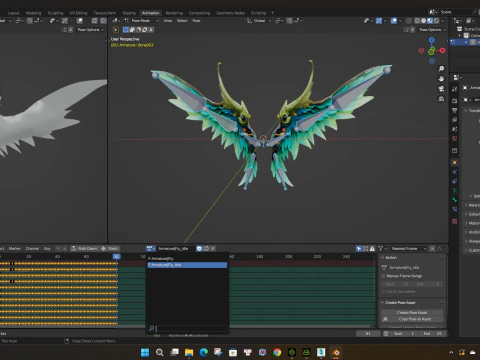 翼-A12345 3D 模型