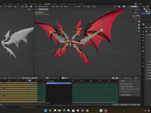 翼-A12345 3D 模型