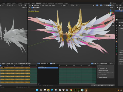 翼-A12345 3D 模型