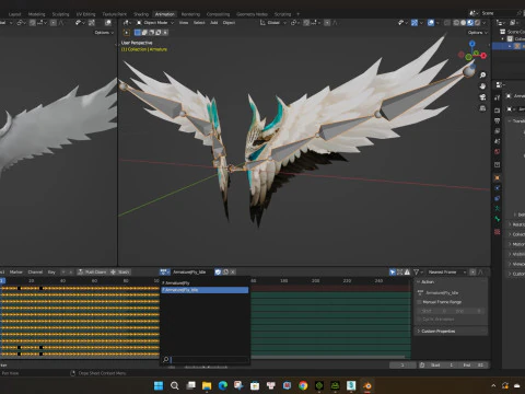 翼-A12345 3D 模型
