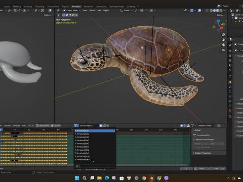 Черепаха-А1 3D Модель