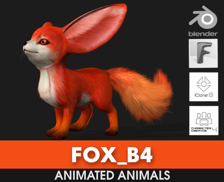 Fox-B4 Model 3D .c4d .max .obj .3ds .fbx .stl .blend