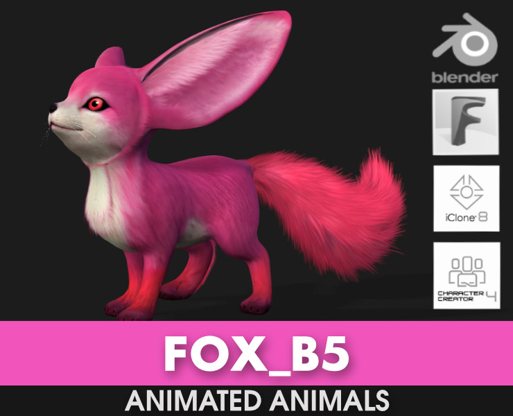 Fox-B5 Model 3D .c4d .max .obj .3ds .fbx .stl .blend