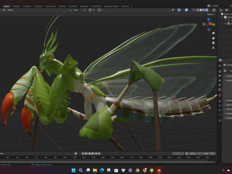 Bidsprinkhaan-A1 3D Model