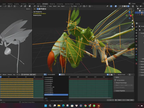 Bidsprinkhaan-A1 3D Model
