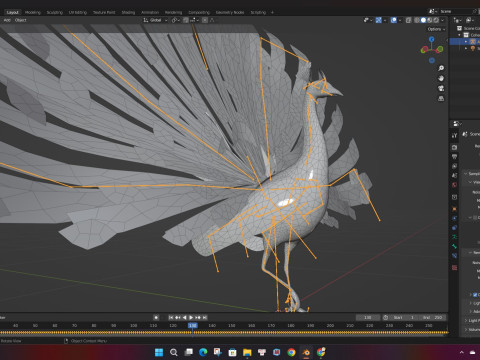 Peacock Black-A3 Modelo 3D