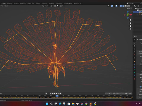 Peacock Black-A3 Modelo 3D