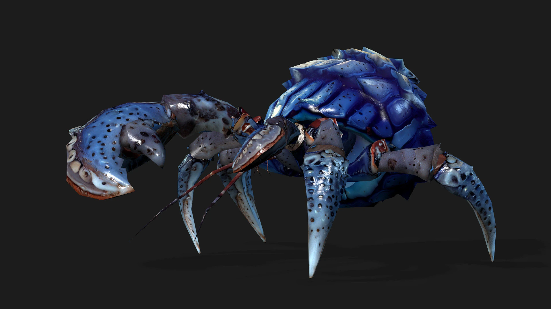 Crab-B3 3D Model .c4d .max .obj .3ds .fbx .stl .blend 