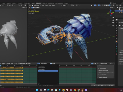 Crab-B3 3D Modell