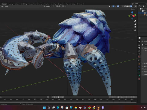 Crab-B3 3D Model