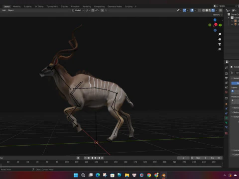 Kudu Model 3D
