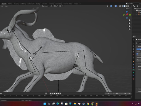 Kudu Model 3D