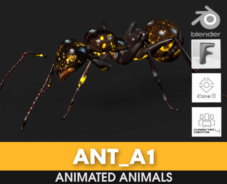 Ant-A1 3D 模型 .c4d .max .obj .3ds .fbx .stl .blend