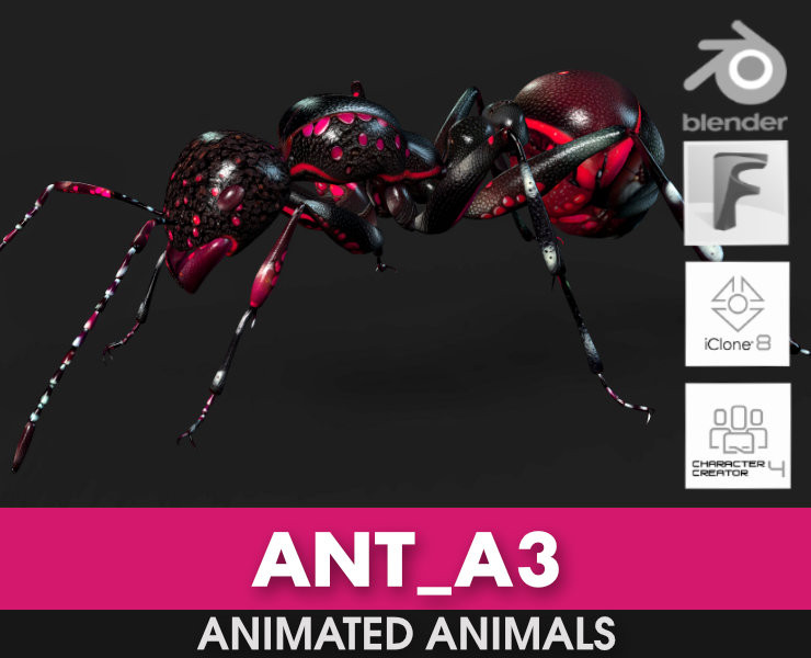 Ant-A3 3D Model .c4d .max .obj .3ds .fbx .stl .blend