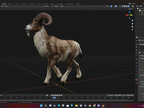 Goat-B1 3D Model