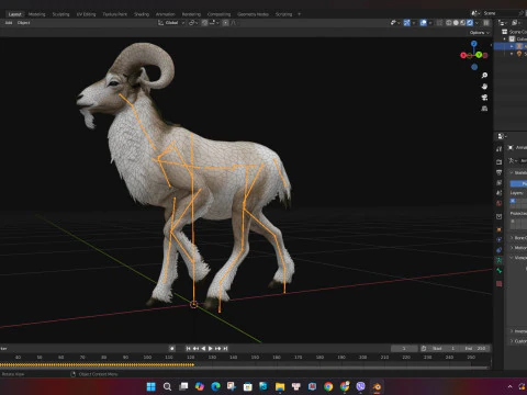 Goat-B3 3D Model