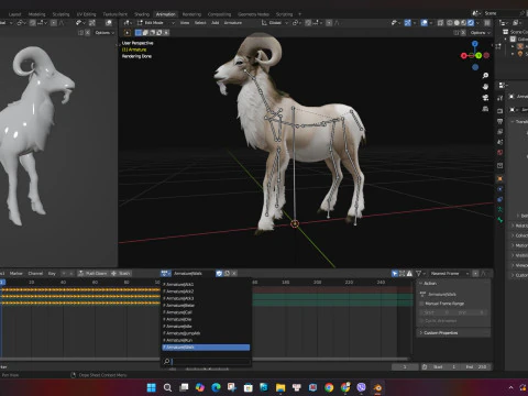 Goat-B3 3D Model